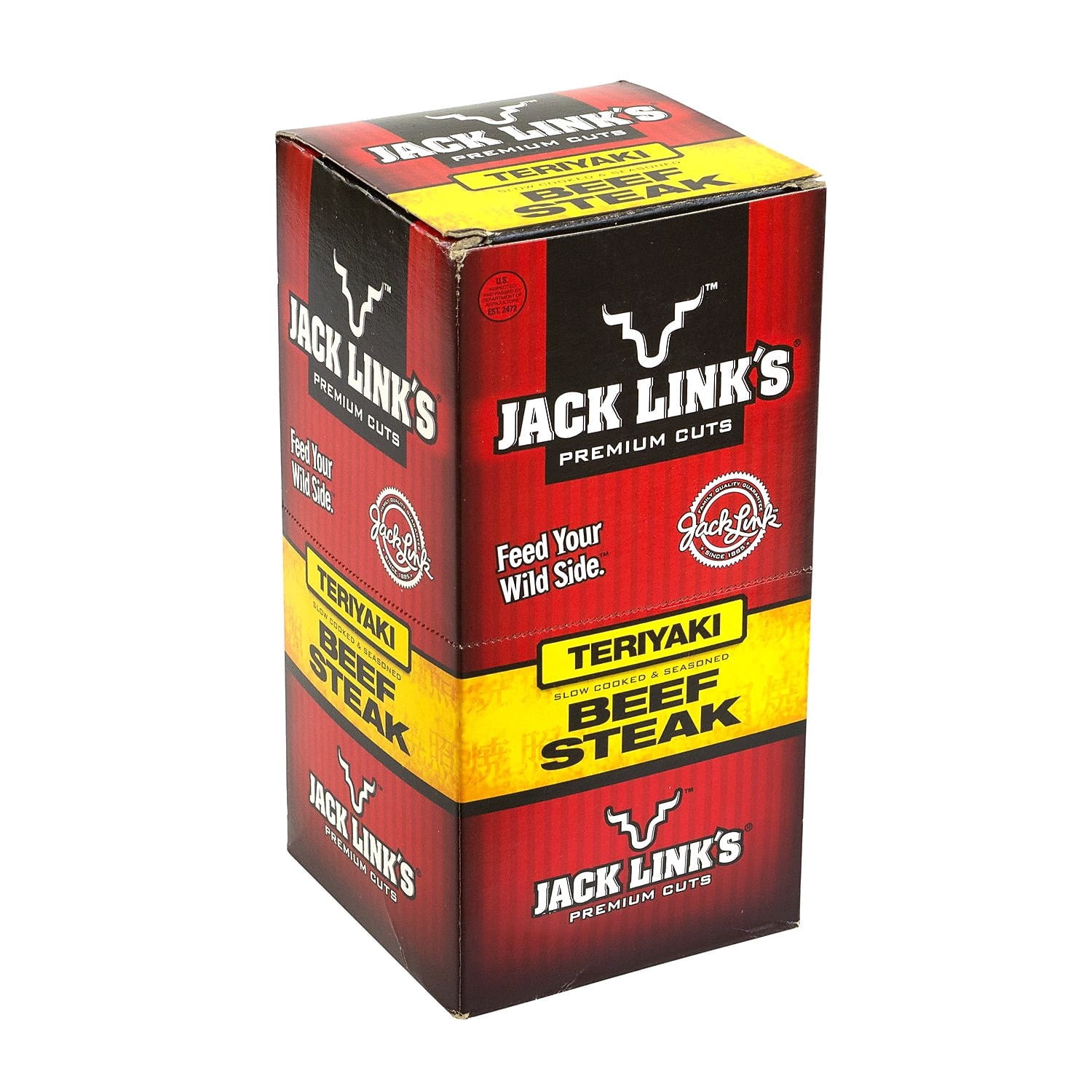 Jack Link's Teriyaki Beef Steak 12 - 1 oz Packages
