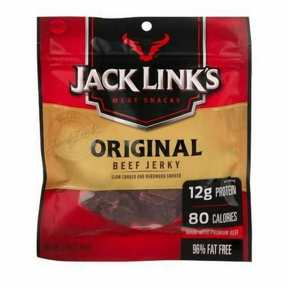 Jack Link's, Meat Snacks, Beef Jerky, Original 2.85oz (Pack of 3)