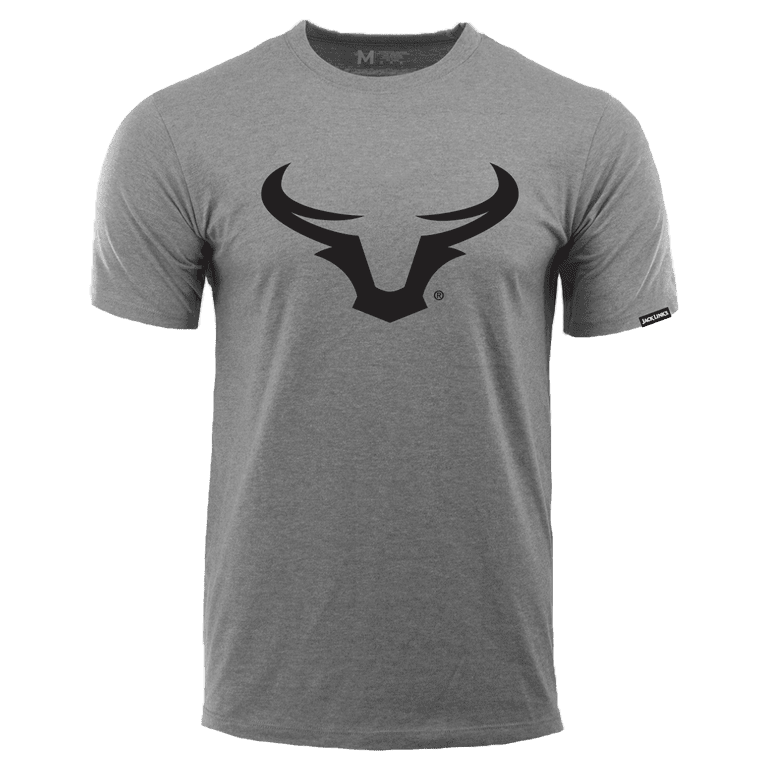 Jack Link's Men's Black Steer Horn Logo Short Sleeve T-Shirt- S