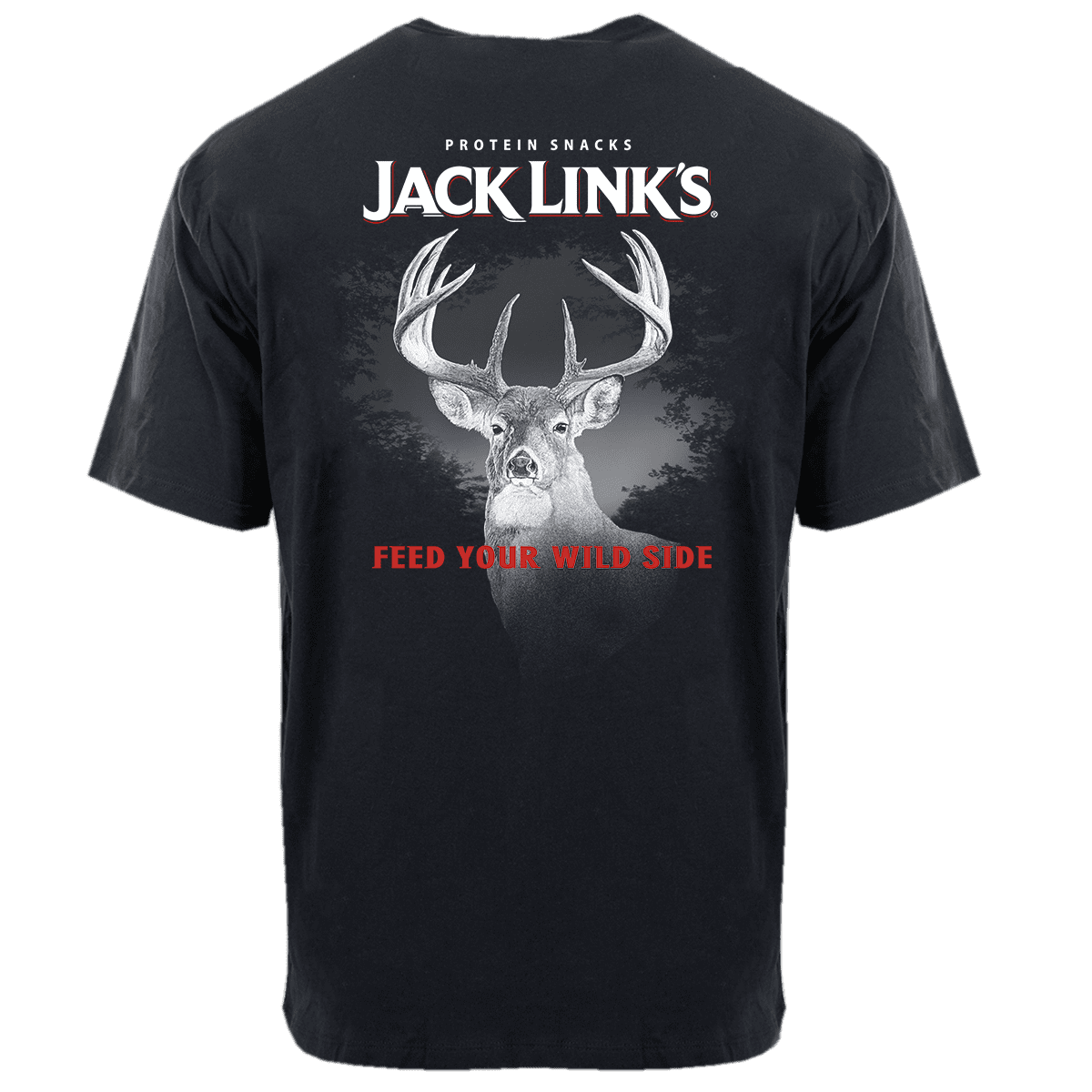 Jack Link's Men's Feed Your Wild Side Buck Short Sleeve T-Shirt