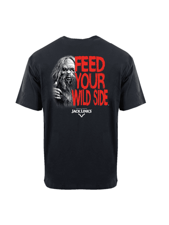 Jack Link's Men's Feed Your Wild Side Sasquatch Short Sleeve T-Shirt