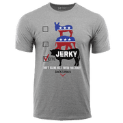 Jack Link's Men's Vote Jerky Short Sleeve T-Shirt, Grey- 3XL