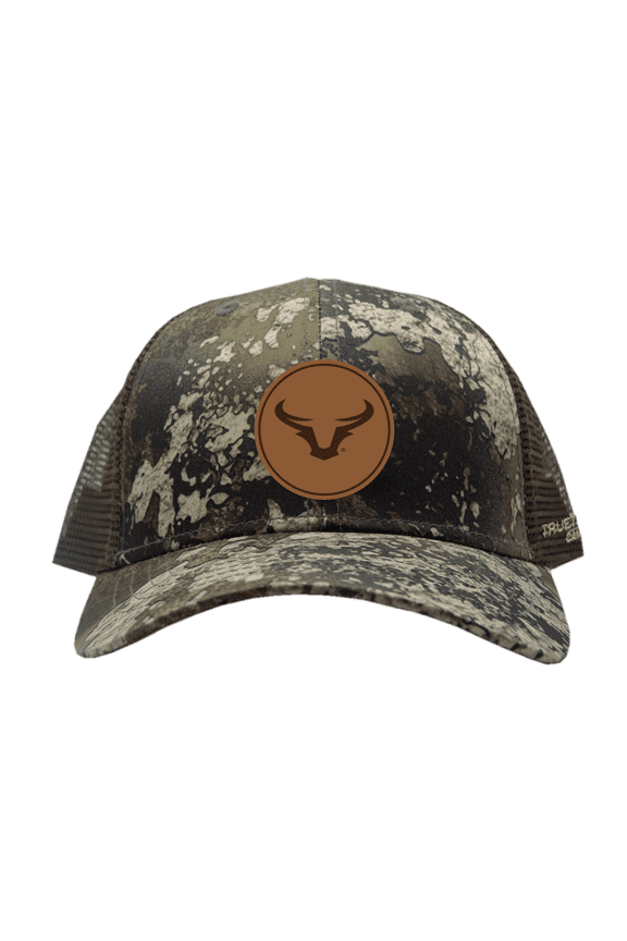 Jack Link's Mesh Back Cap w/Steerhorn Leather Patch JL Logo