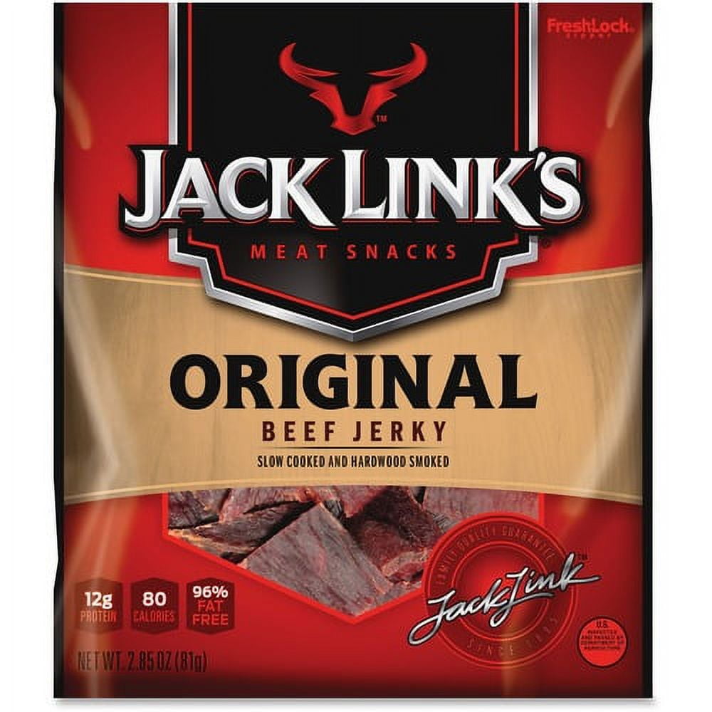 Jack Link's Original Beef Jerky - Original - Carton - 1 / Bag | Bundle of 10 Bags