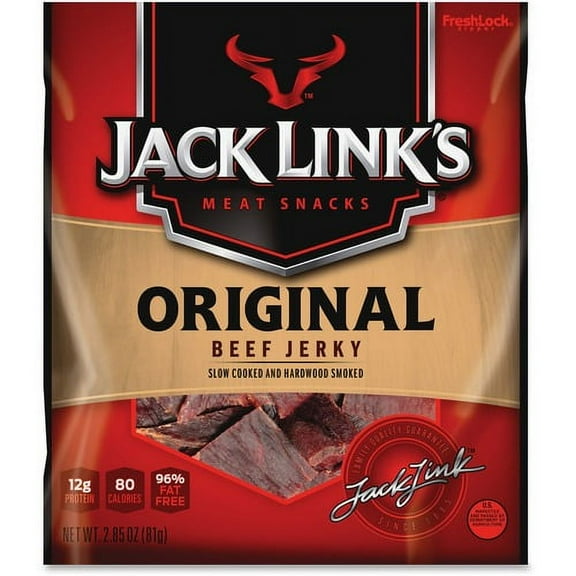Jack Link's Original Beef Jerky - Original - Carton - 1 / Bag | Bundle of 5 Bags