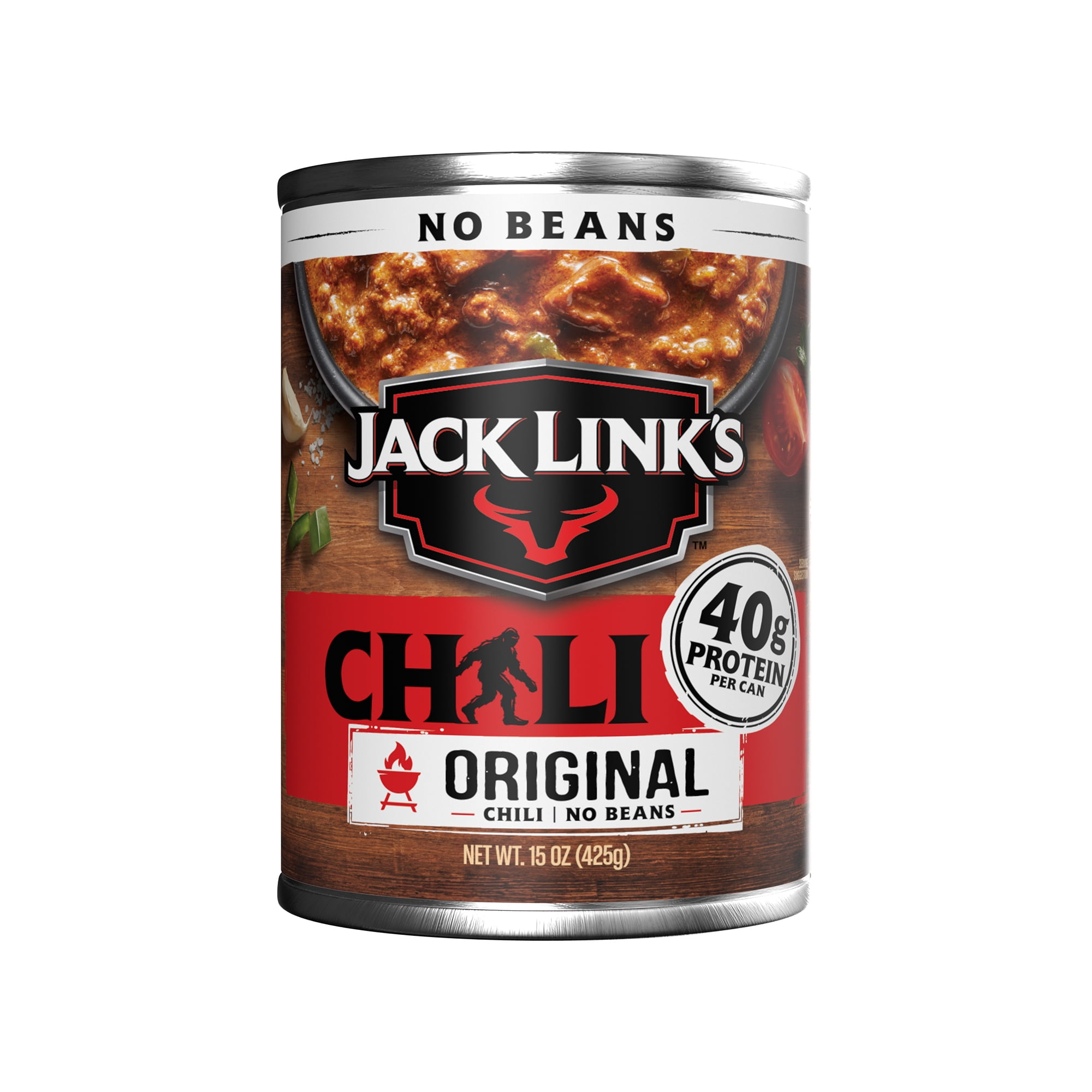 Jack Link's Chili Hickory Flavored with Beans, 15 ounce Can, 36