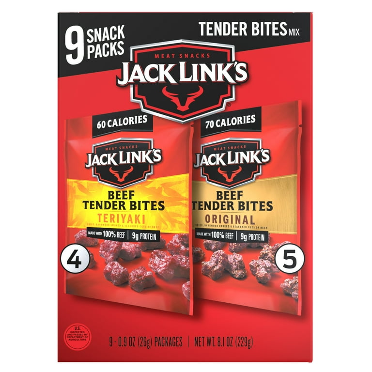Jack Link's Original and Teriyaki Beef Tender Bites, 9 pack