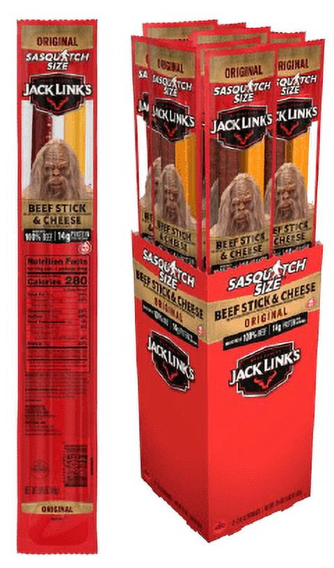 Jack Link's Sasquatch Size Beef and Cheese, 2.45 oz - Hearty Snack