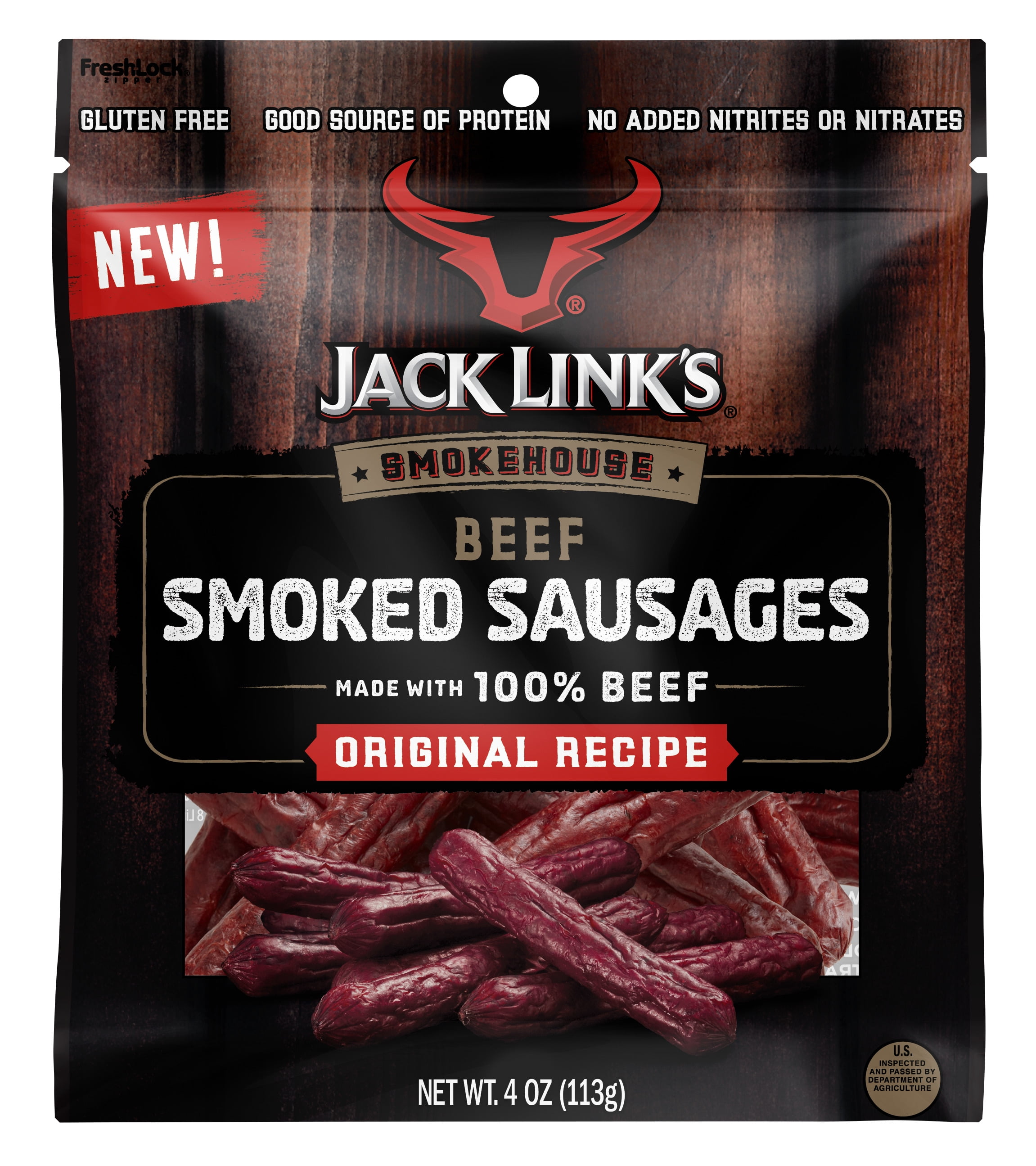 Jack Link's Smokehouse, Smoked Sausages, Original Recipe, 4oz