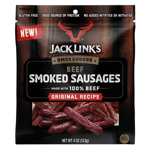 Jack Link's Smokehouse, Smoked Sausages, Original Recipe, 4oz