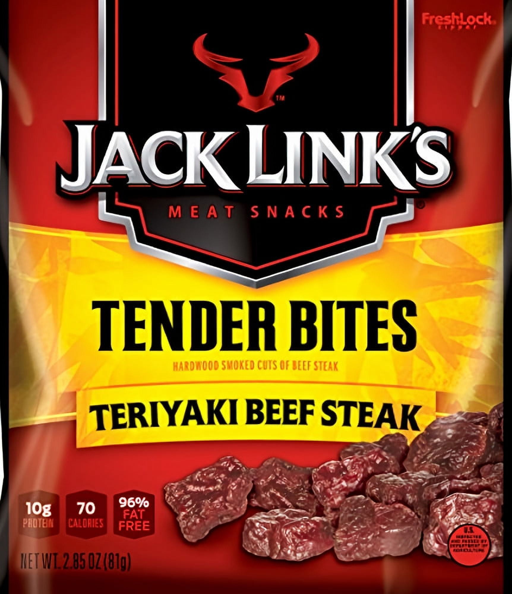 Jack Link's Teriyaki Beef Steak Tender Bites (Pack of 3)