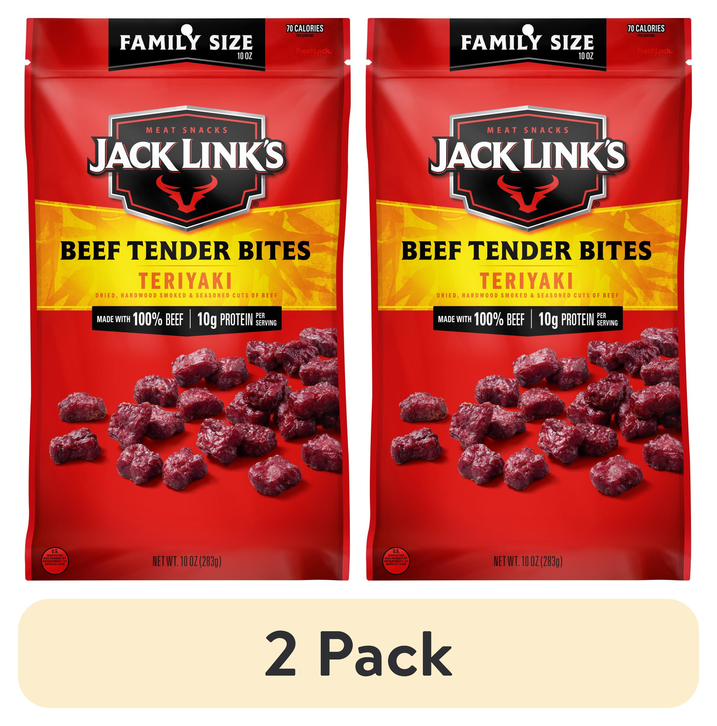 (2 pack) 10oz Jack Link's Teriyaki Beef Steak Bites 1/1 Count