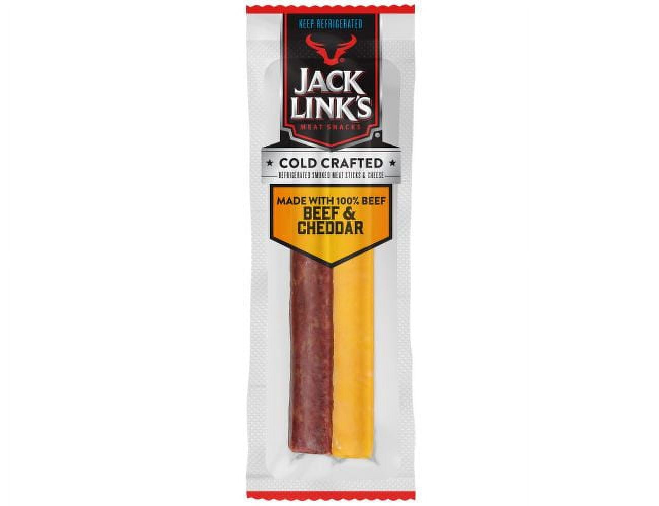 Jack Links 1.5 oz Original Beef & Cheddar Cheese Sticks 2/8 Count