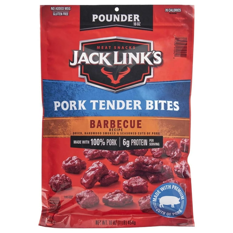 Jack Links BBQ Jerky Pork Tender Bites (16 Ounce) - Walmart.com