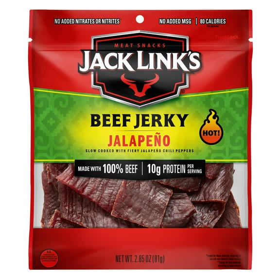 Jack Links Beef Jerky, Jalapeno, 2.85 oz