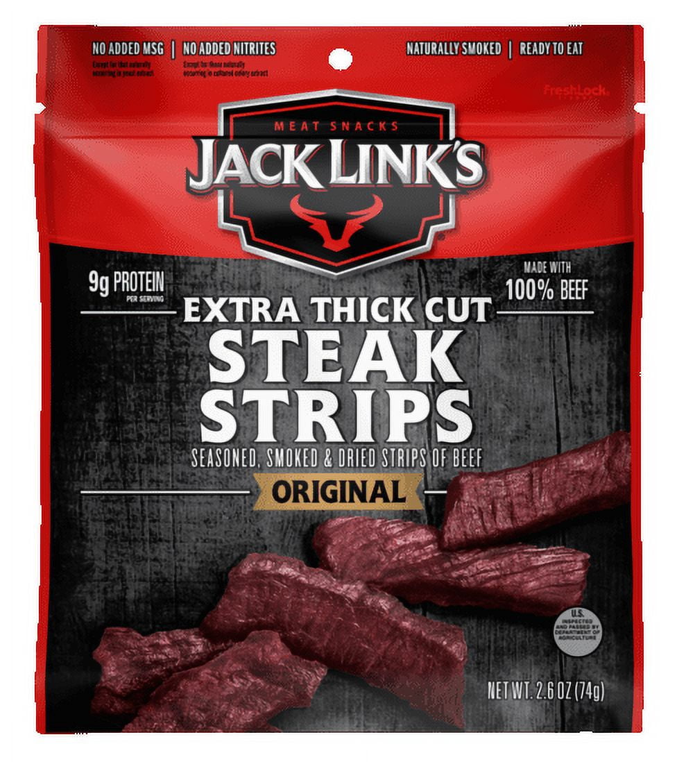 Jack Links Beef Strips, Original, 2.6 oz