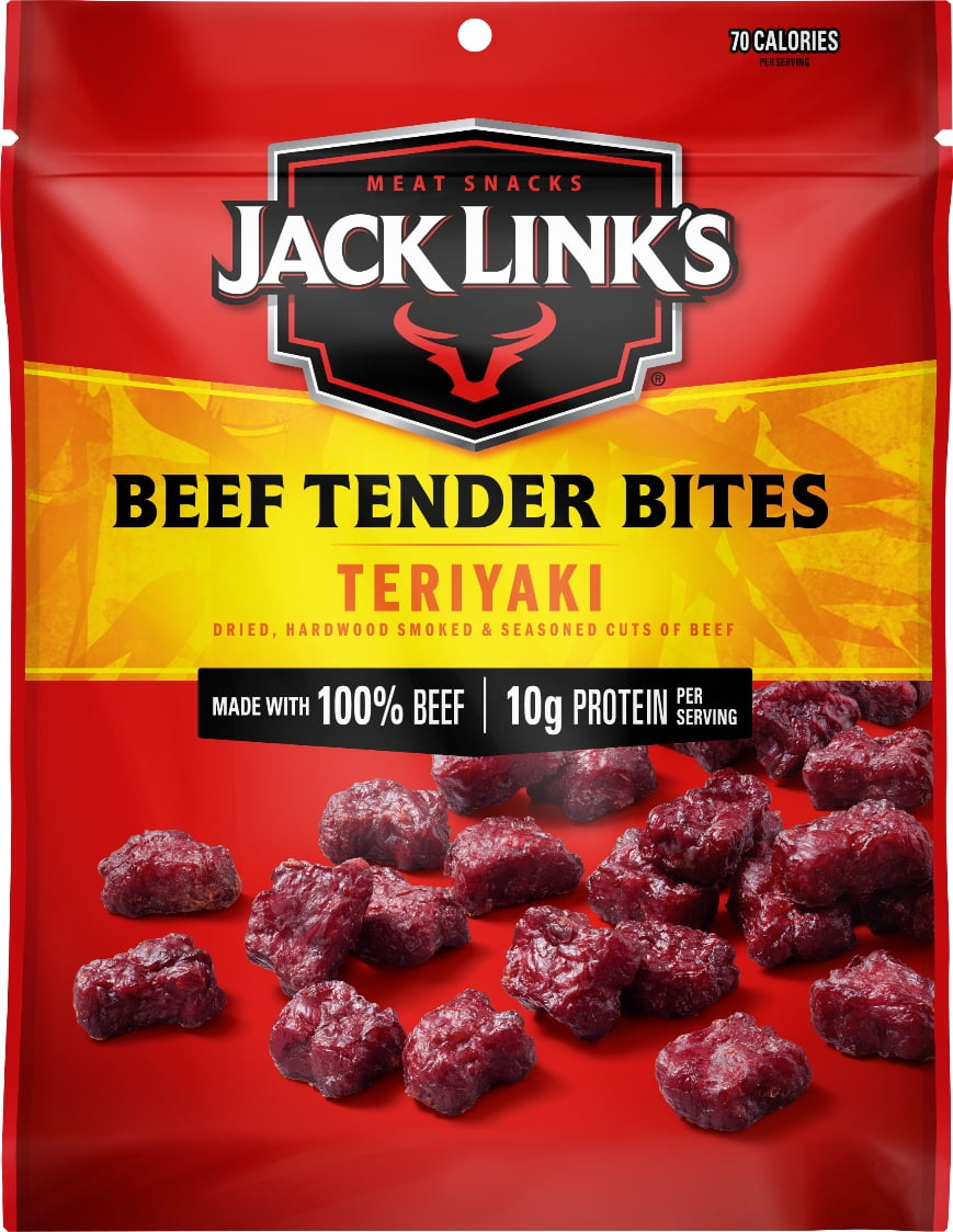 Jack Links Beef Tender Bites, Teriyaki, 1 Oz (Pack of 6) Bundled by SUPERDEALS with Bonus Mystery Gift