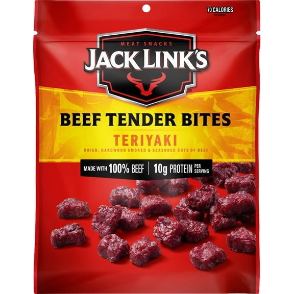 Jack Links Beef Tender Bites, Teriyaki, 1 Oz (Pack of 6) Bundled by SUPERDEALS with Bonus Mystery Gift