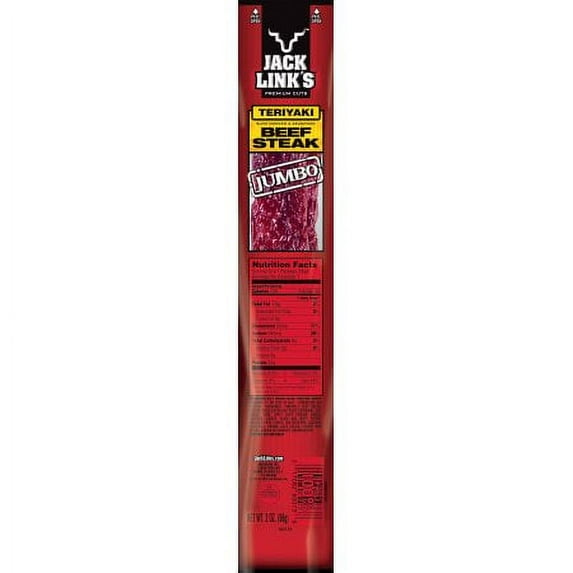 Jack Link's Beef Teriyaki Kippered Steaks (Pack of 8)