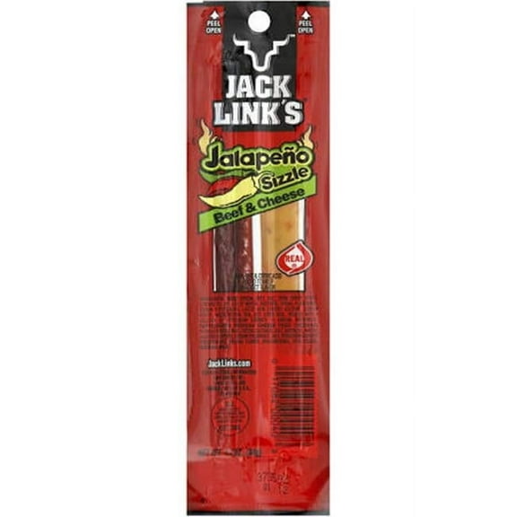 Jack Links Snack Foods 1.2 oz Beef & Cheese Stick - Jalapeno Sizzle