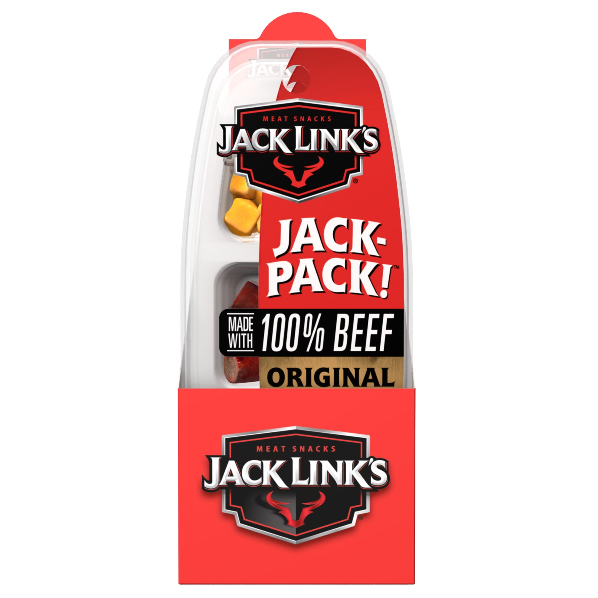 Jack Links Snack Pack, Beef Sticks, Cheese and Pretzel Combo Snack Pack