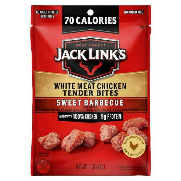 Jack Links Sweet Barbeque Chicken Tender Bites, 1 Ounce -- 48 per case