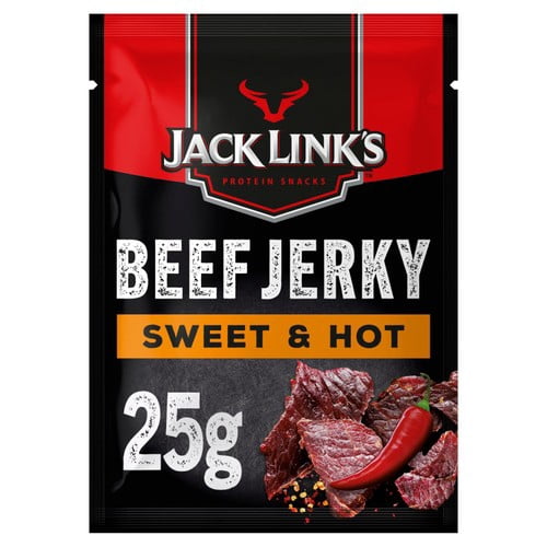 Jack Links Sweet & Hot Beef Jerky 25g, British Import (Pack of 3)