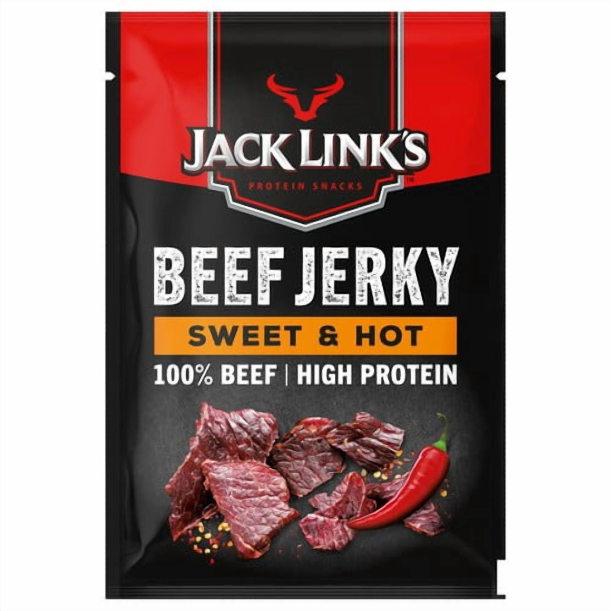 Jack Links Sweet & Hot Beef Jerky 60g, British Import (Pack of 3)