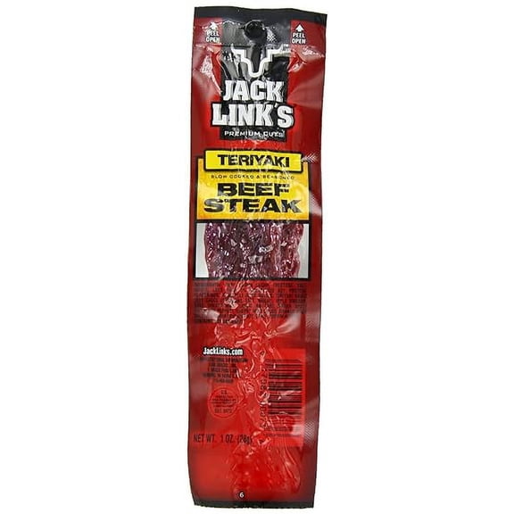Jack Links Teriyaki Beef Steak, 1 Ounce -- 144 per case.