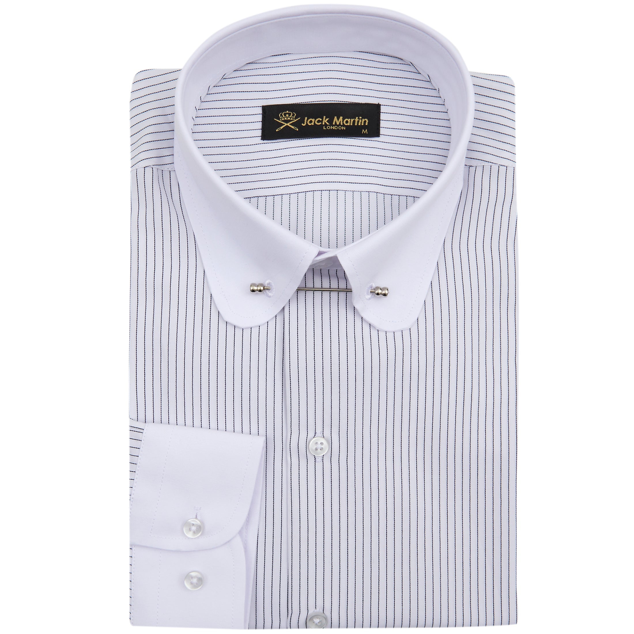 Jack Martin - Men's Club Collar Dress Shirt with Pin Collar Bar - Long  Sleeve Button-Up Stylish Formal Shirts For Men - Walmart.com