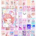 thumbnail image 1 of Jack Meets Kate Cute Kawaii Attractive Pink Aesthetic Wall Art Print Decor, Pink Poster for Teen Girls, 50 Pieces 4x6, 1 of 5