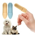 thumbnail image 1 of Jack & Milo 2-Pack Soft Silicone Pet Toothbrush – Gentle Finger Toothbrush for Small Dogs, Puppies & Cats – Safe Oral Care for Baby Pets – Promotes Healthy Teeth & Gums – Orange & Blue, 1 of 6