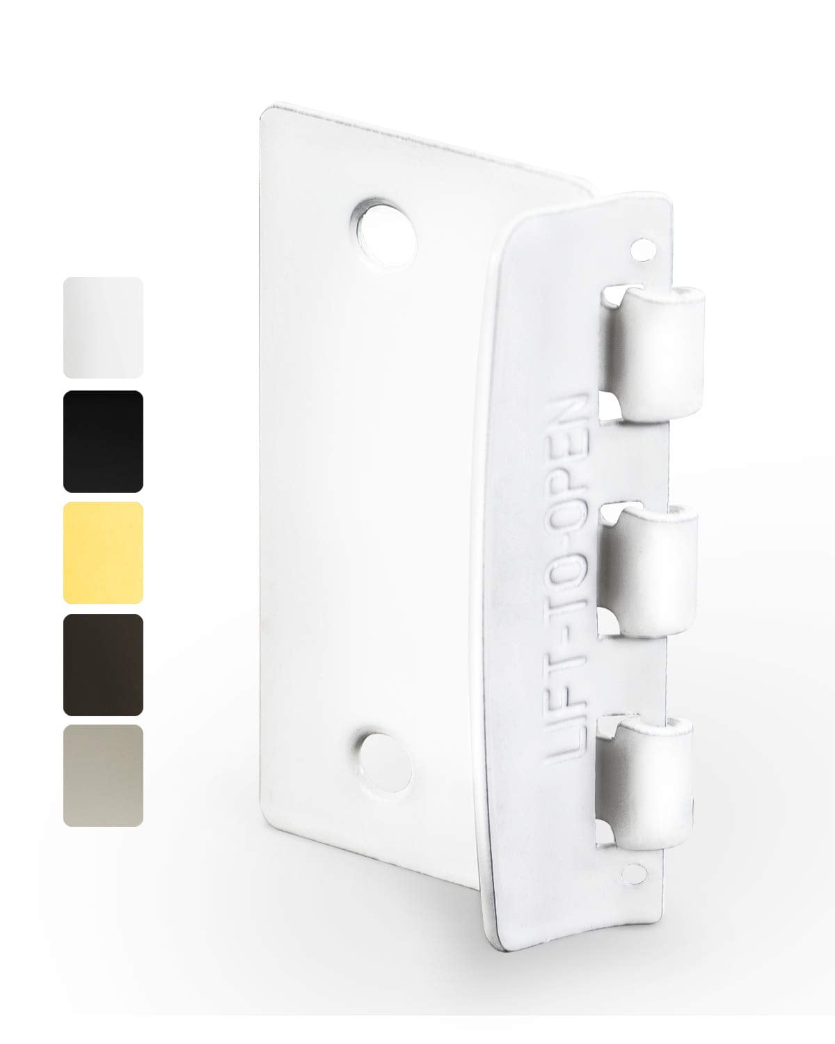 2-Pack White Flip Door Locks - Reversible Privacy Lock For Interior Doors, Child Safety & Home Defense