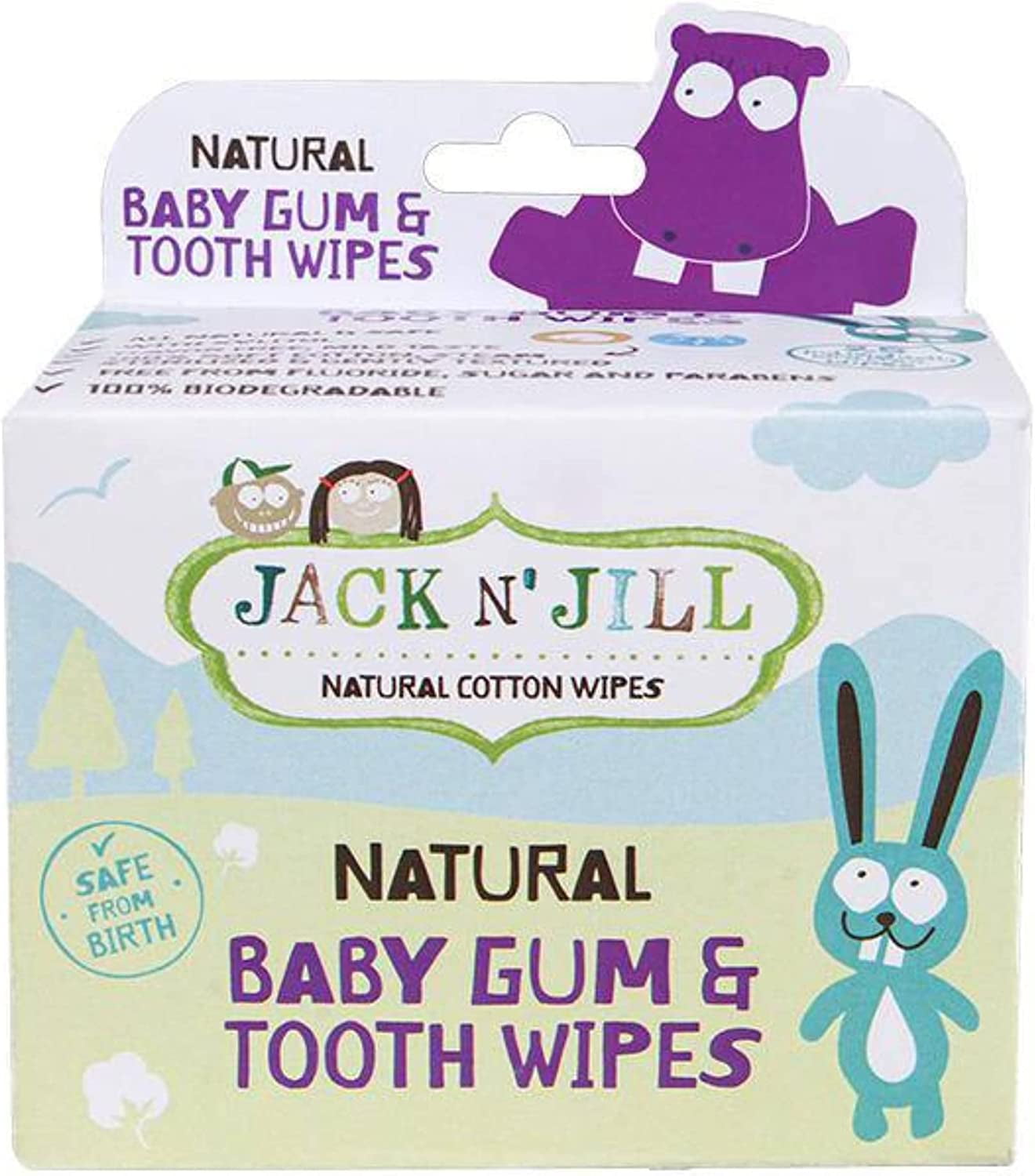 Jack N' Jill Baby Gum & Tooth Wipes Natural & Safe, Contains only
