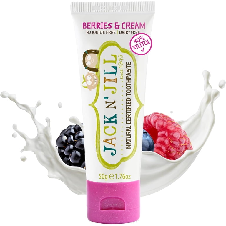 A.C. NATURAL ジェルパックP 750g Jack N' Jill Natural Certified Kids & Baby Toothpaste, Berries