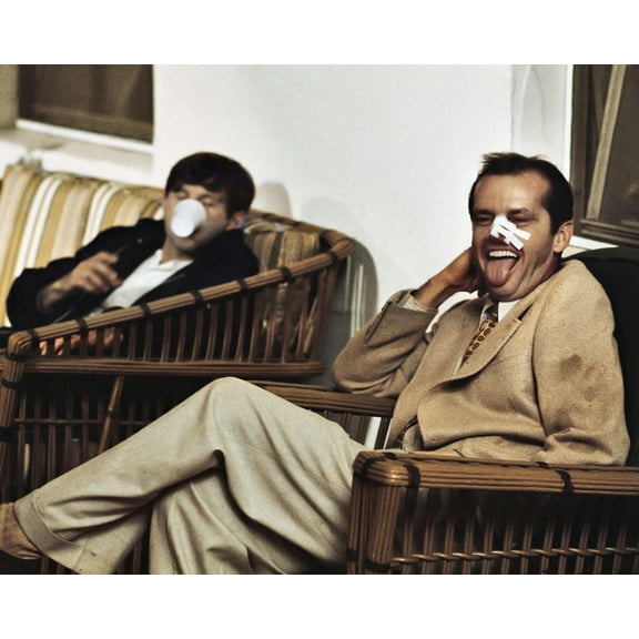 Jack Nicholson In Chinatown Clowning On Set With Director Roman Polanski 24X36 Classic Hollywood Poster