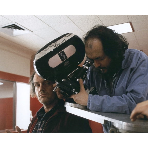 Jack Nicholson In The Shining Stanley Kubrick Directing Scene Classic Movie 24X36 Classic Hollywood Poster