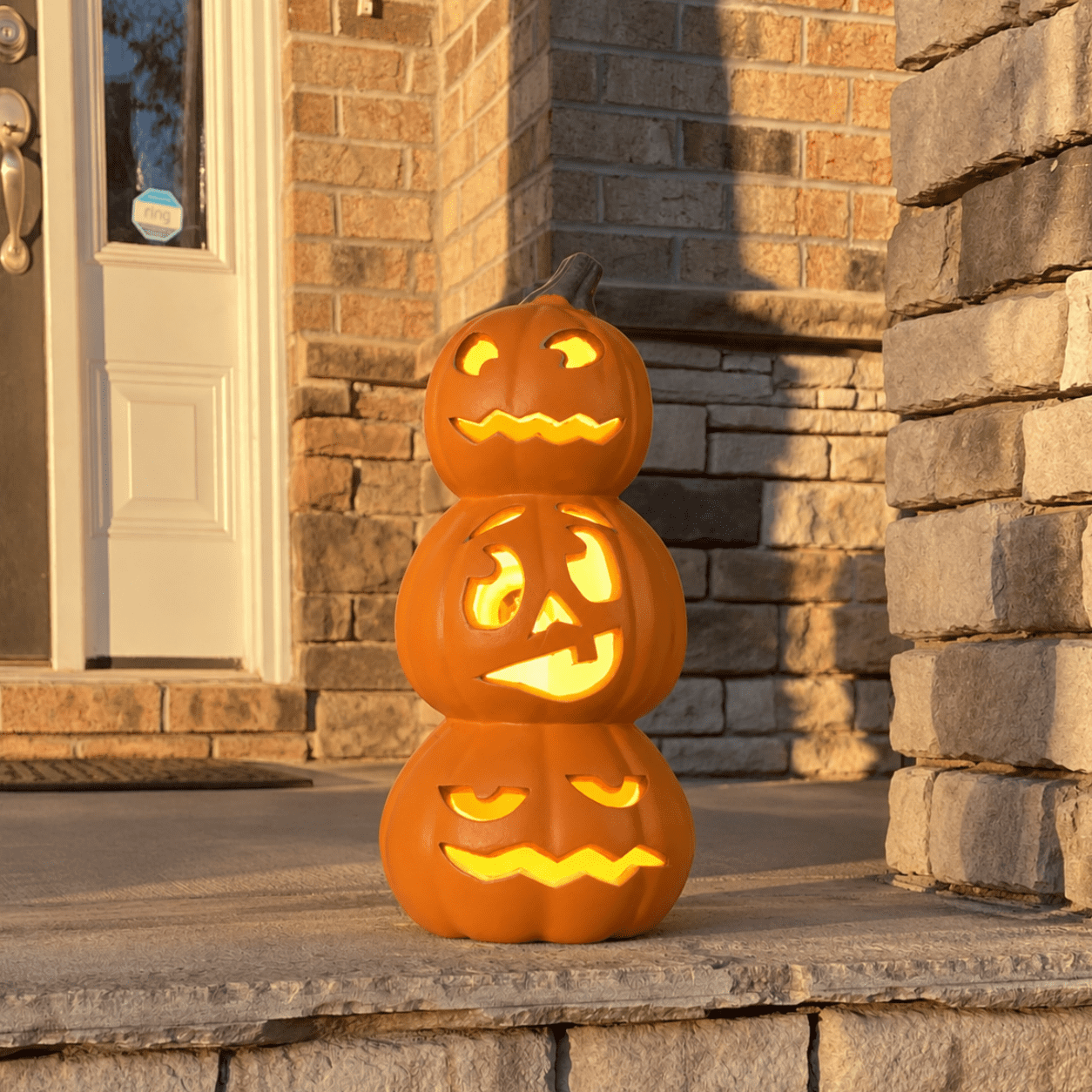Gamexcel, Halloween Pumpkin, 15 inch Jack O Lantern with LED Bulbs