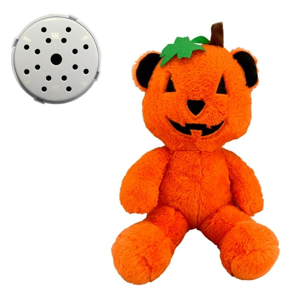 Jack O'Lantern 16 Inch Plush with Recorder  Soft Halloween-Themed Stuffed Toy