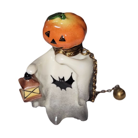 Jack O Lantern Charm for Halloween Joy Limoges Box Porcelain Figurine