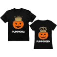thumbnail image 1 of Jack O'Lantern Couples Halloween Shirts PumpKing PumpQueen Matching TShirts PumpKing Black Medium / PumpQueen Black Medium, 1 of 6