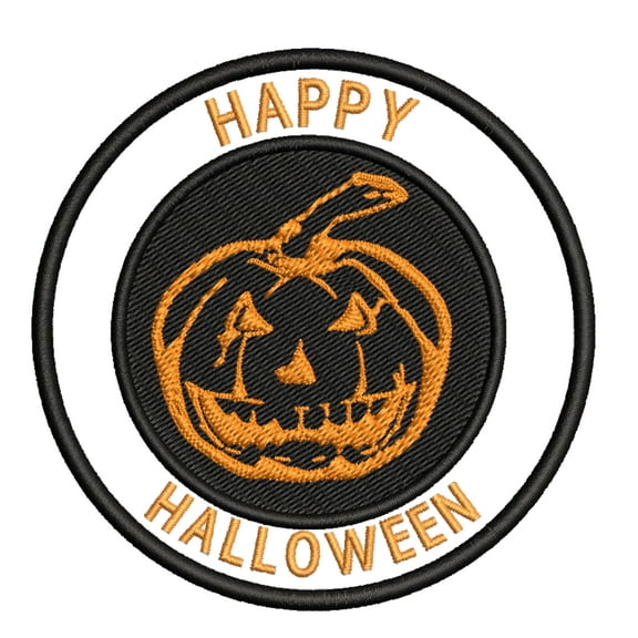 Jack O'Lantern Embroidered Patch Iron/SewOn Applique Costume Classic Scary Movie