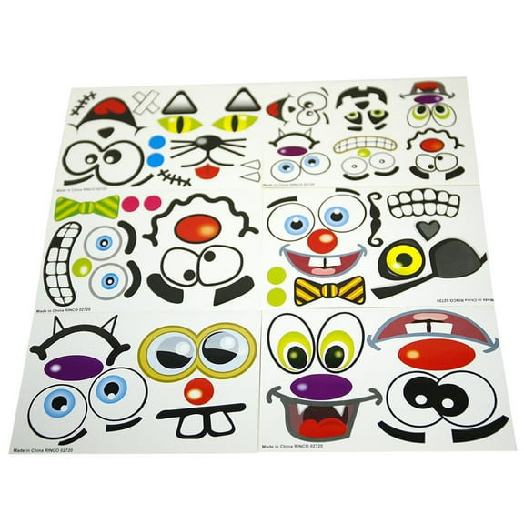 Jack-O-Lantern Face Stickers
