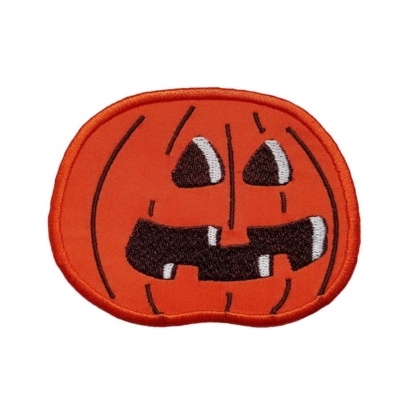 Jack O' Lantern Halloween Embroidered Applique Iron On/Sew On Patch
