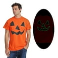 thumbnail image 1 of Jack O'Lantern Halloween Pumpkin Men's Orange Short Sleeve Tee -XL, 1 of 4
