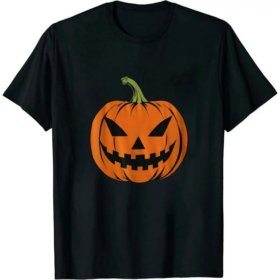 Jack O Lantern Pumpkin Face Easy Halloween Costume T-Shirt