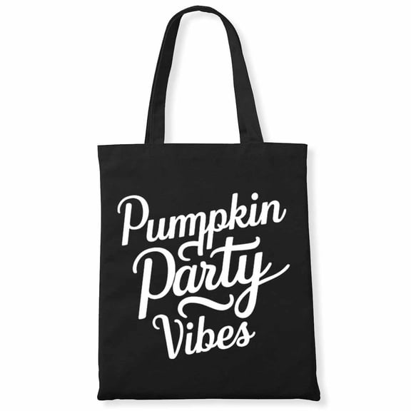 Jack-O-Lantern Pumpkin Party Vibes Pumpkin Canvas Bag 1Pc