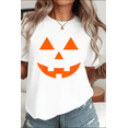 thumbnail image 1 of Jack O Lantern Pumpkin Patch Autumn Halloween Party Unisex T-Shirt, up to Size 5XL, 1 of 2