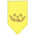 thumbnail image 1 of Jack O Lantern Rhinestone Bandana Yellow Large, 1 of 1