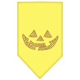 thumbnail image 1 of Jack O Lantern Rhinestone Bandana Yellow Small, 1 of 1